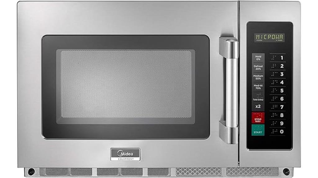 midea commercial stainless microwave