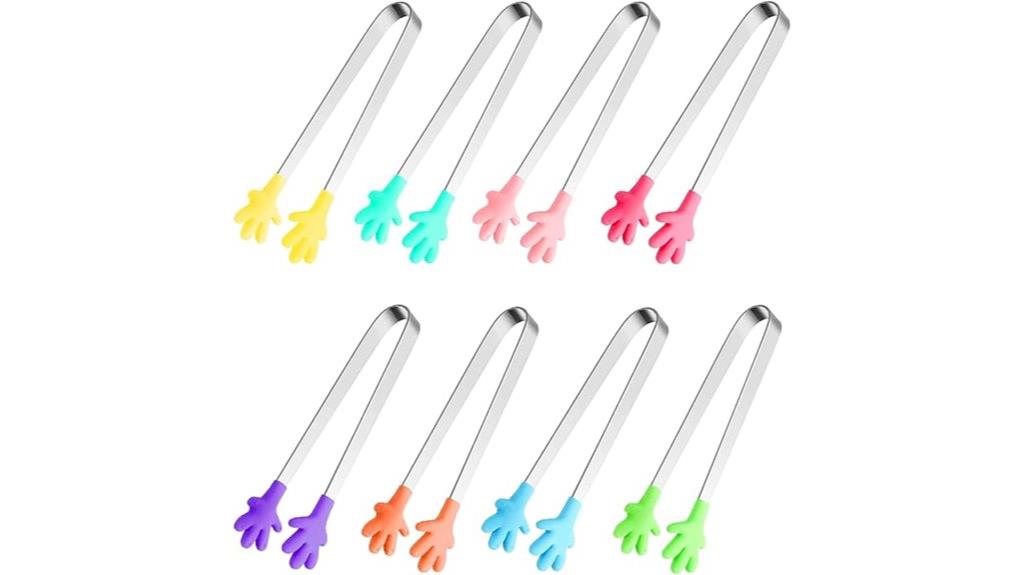 mini silicone hand tongs