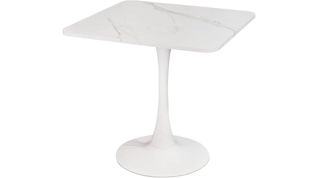 modern faux marble dining