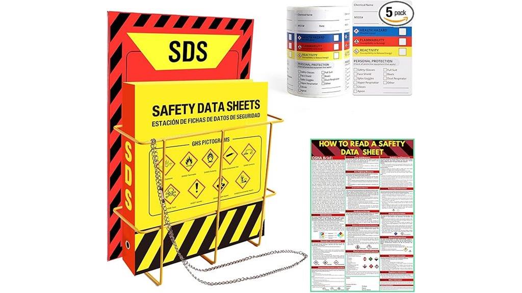 msds binder and wall station