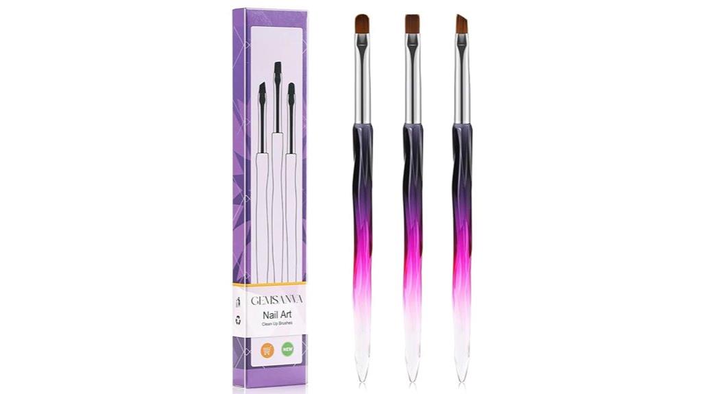 nail polish cleanup brushes