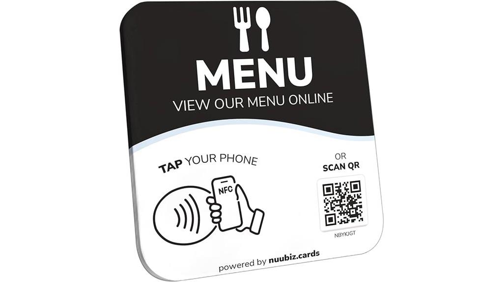 nfc qr code plate