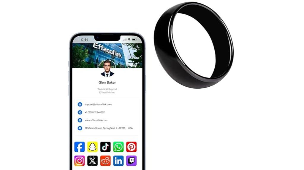 nfc ring digital card