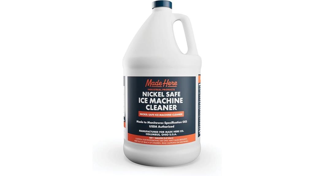 nickel safe ice machine cleaner