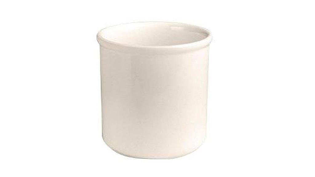 one quart white jar