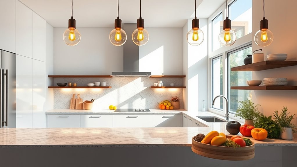 optimize kitchen lighting efficiency