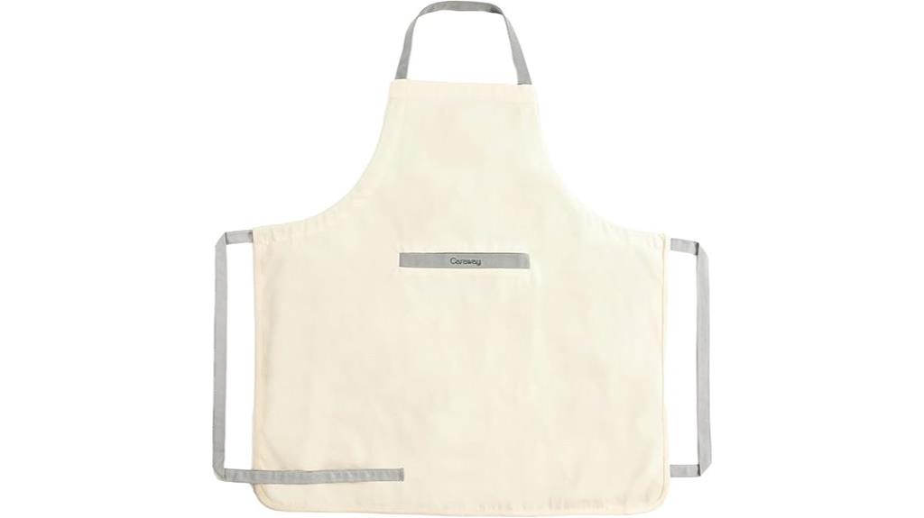 organic cotton apron with pockets