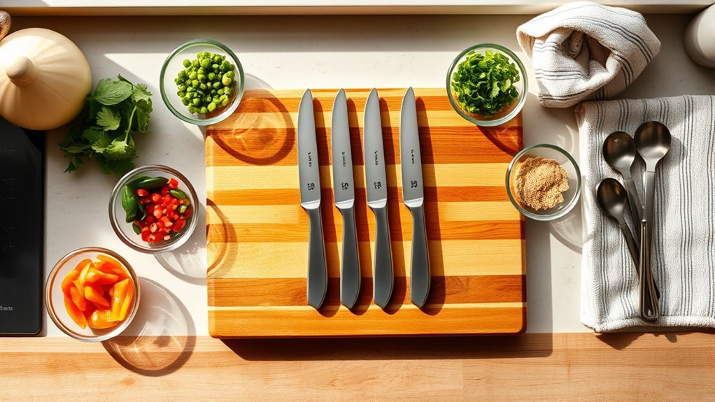 organize tools and ingredients