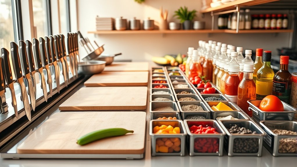 organized accessible clean workspace