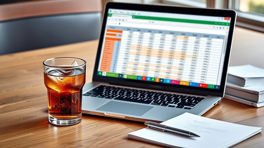 organized beverage cost tracking