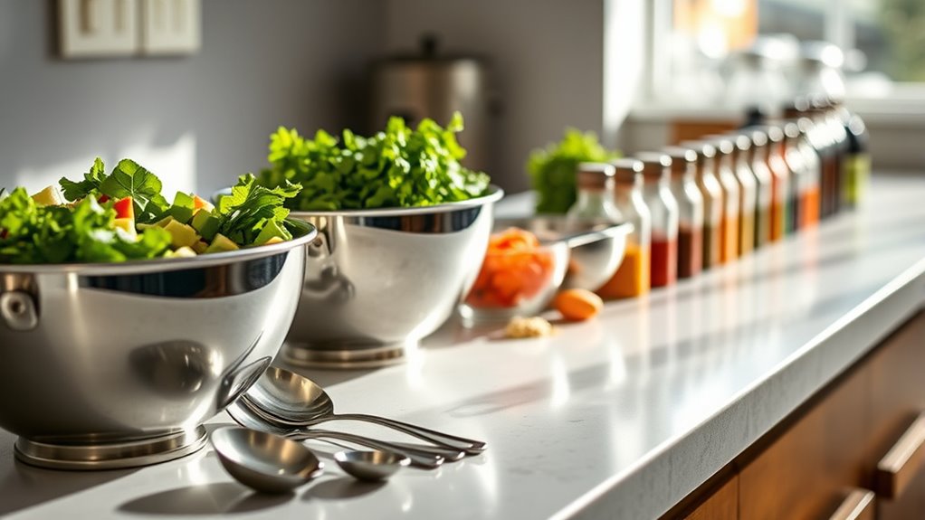 organized clean focused cooking