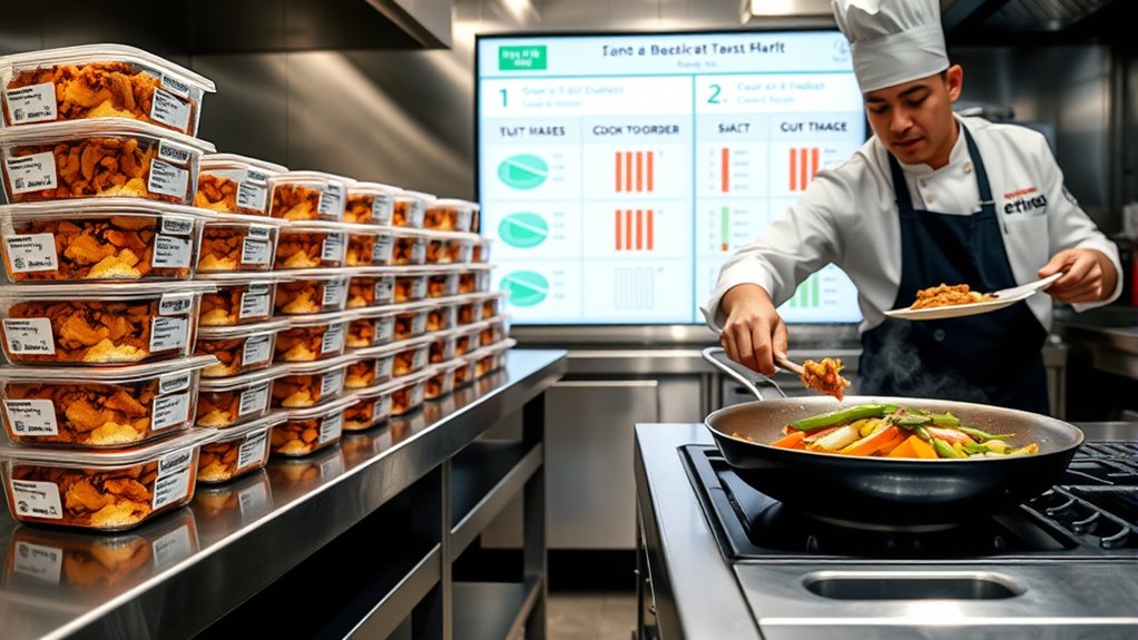 organized proper food storage