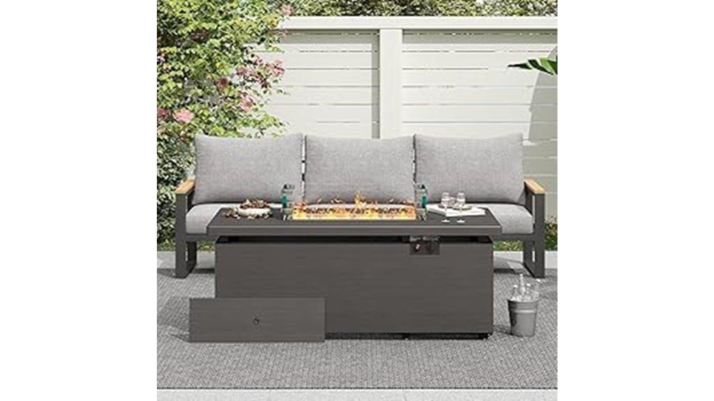 outdoor 51 inch propane fire pit