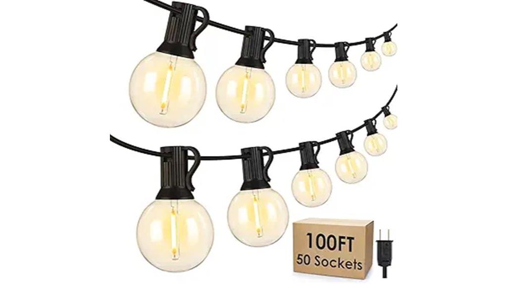 outdoor dimmable string lights