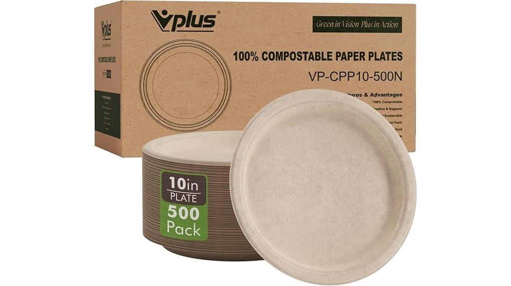 pack of biodegradable paper plates