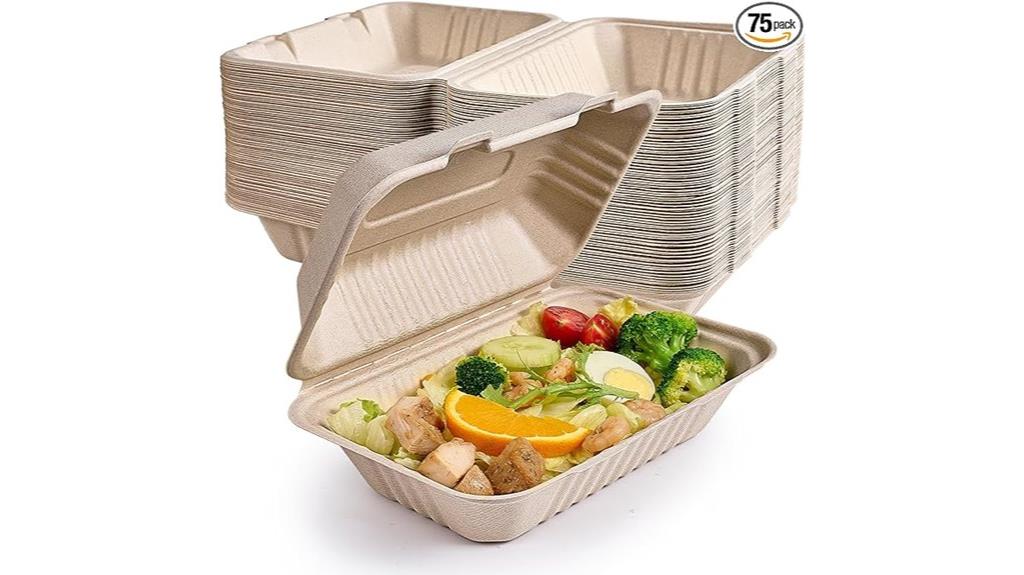 pack of compostable containers