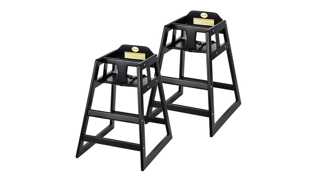 pair of baby wooden chairs