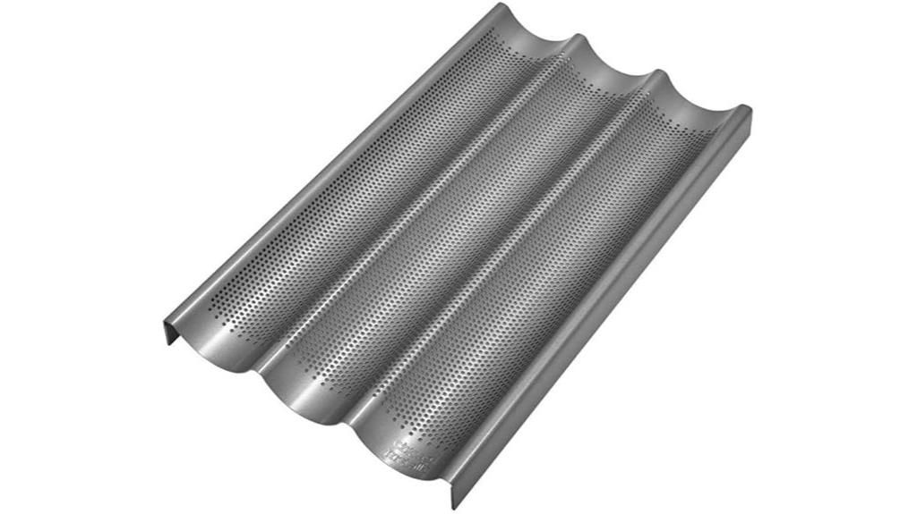 perforated baguette baking pan