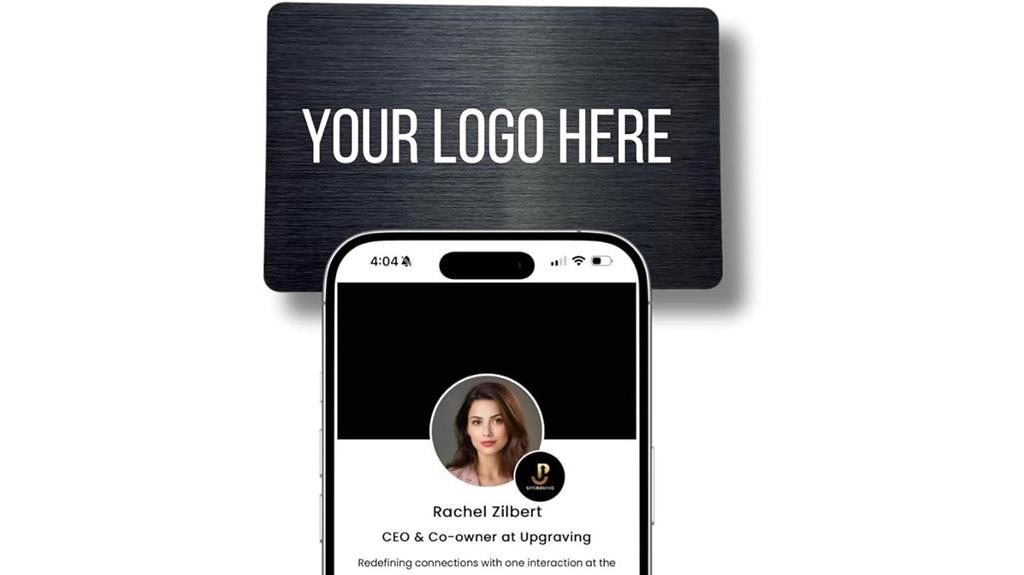 personalized nfc qr card
