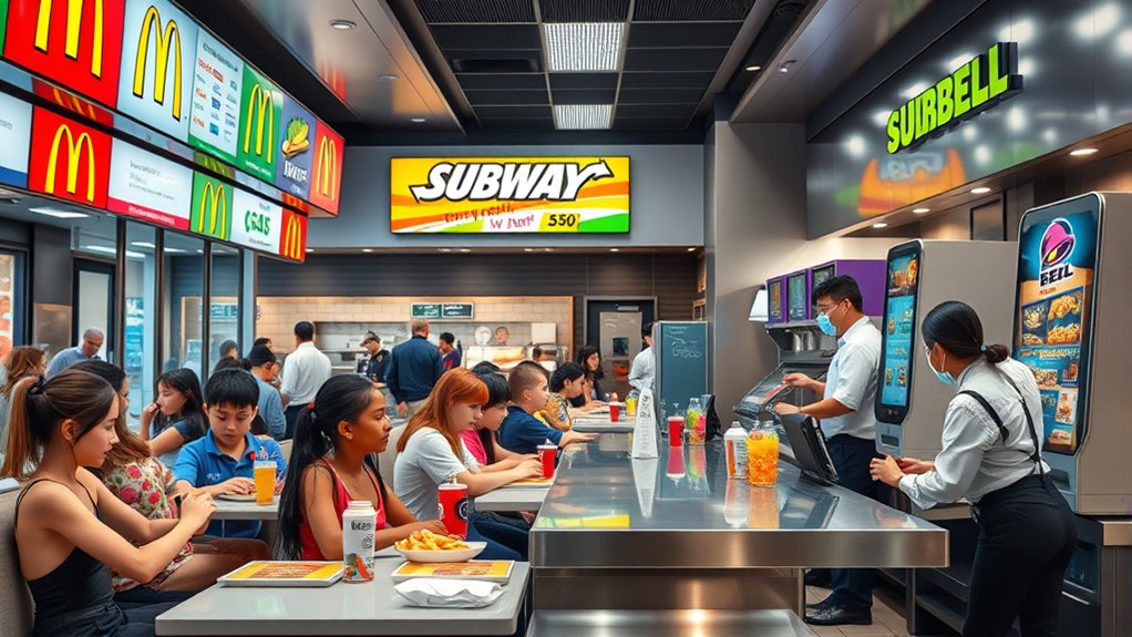 popular fast food chains