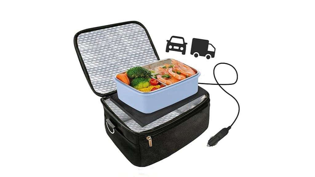 portable 12v car food warmer