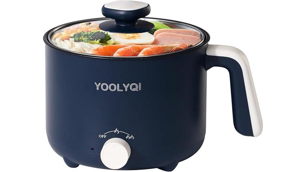 portable 1 5l non stick ramen cooker