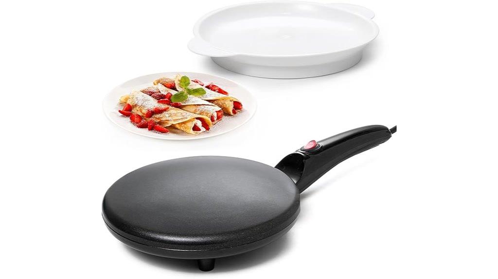 portable 8 inch nonstick crepe pan