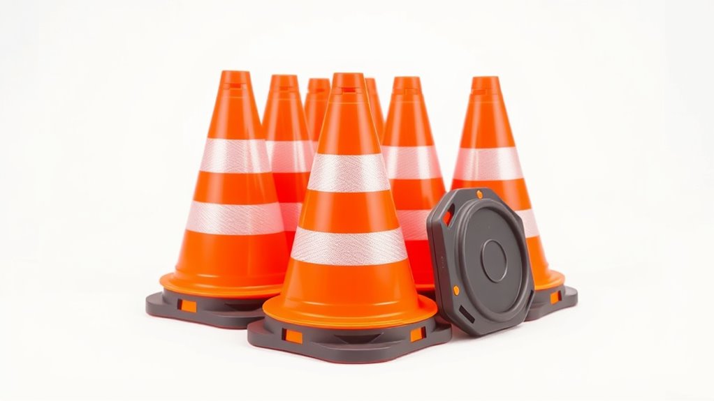 portable compact safety cones