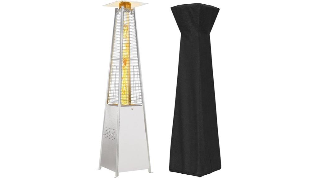 portable patio heater with cover