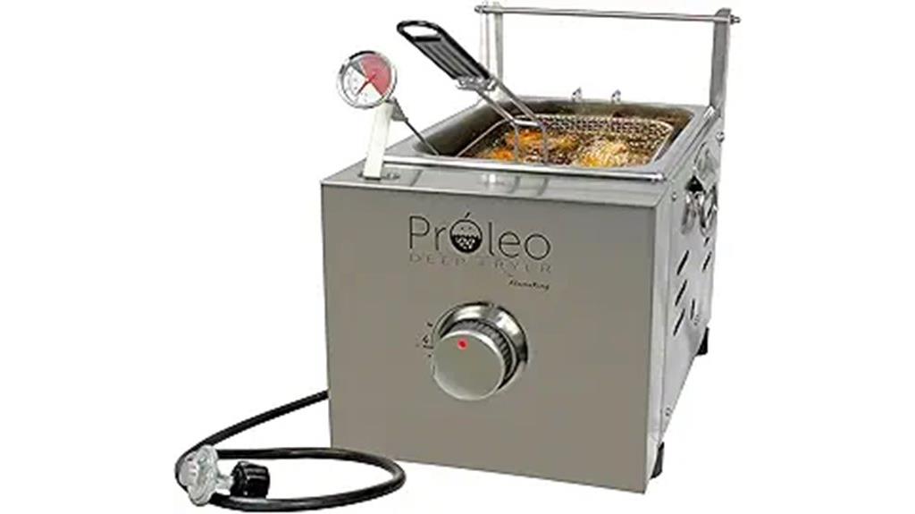 portable tabletop propane fryer