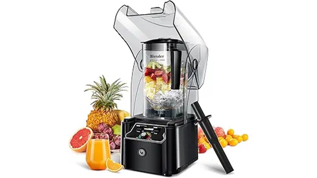 powerful black self cleaning blender