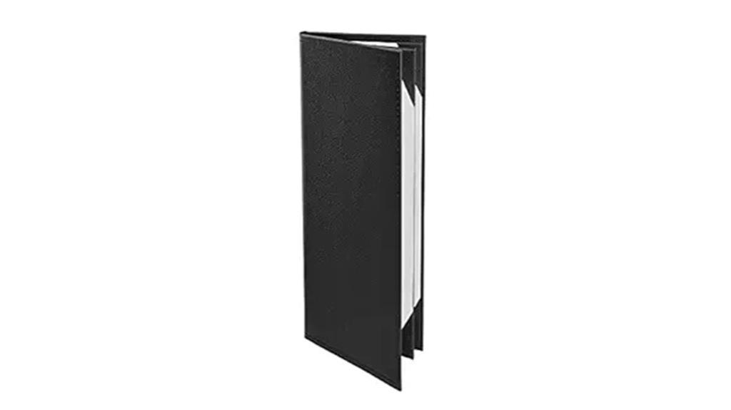 premium faux leather menu covers