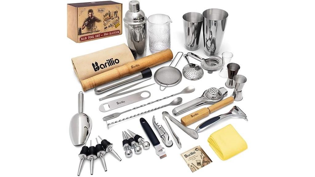 premium stainless cocktail set