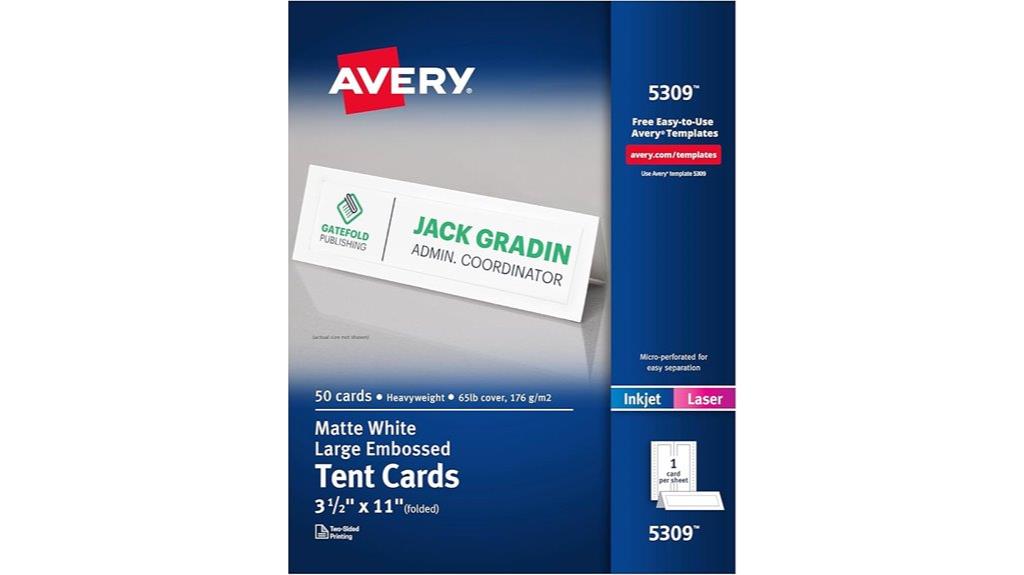 printable tent cards 3 5x11