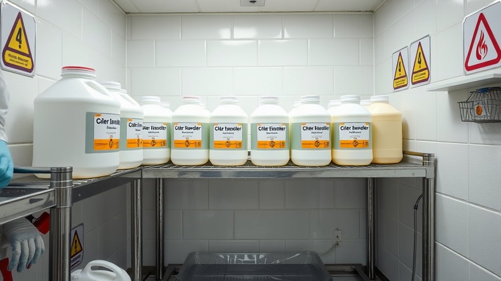 proper chemical storage prevents hazards
