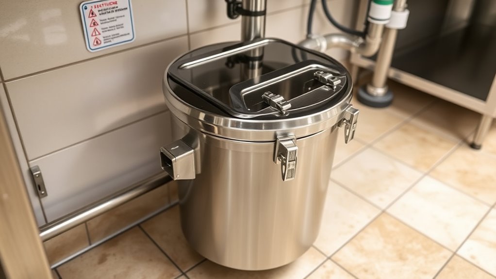 proper grease trap components