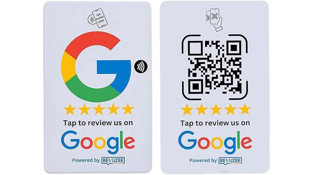 qr code business review card
