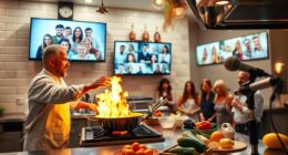 real time cooking demonstrations