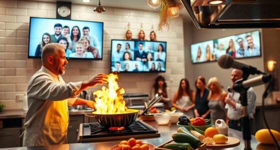 real time cooking demonstrations