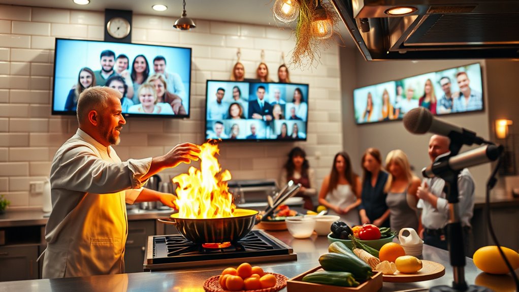 real time cooking demonstrations