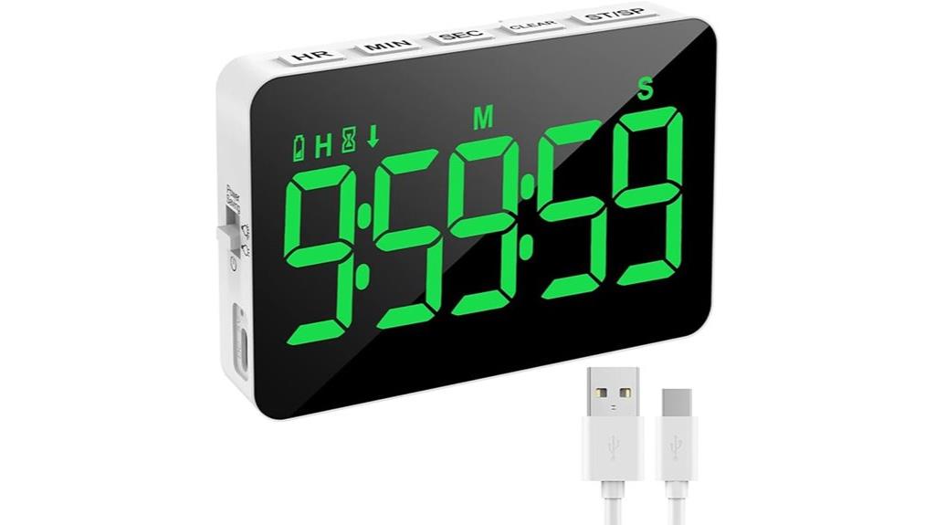 rechargeable magnetic brightness timer