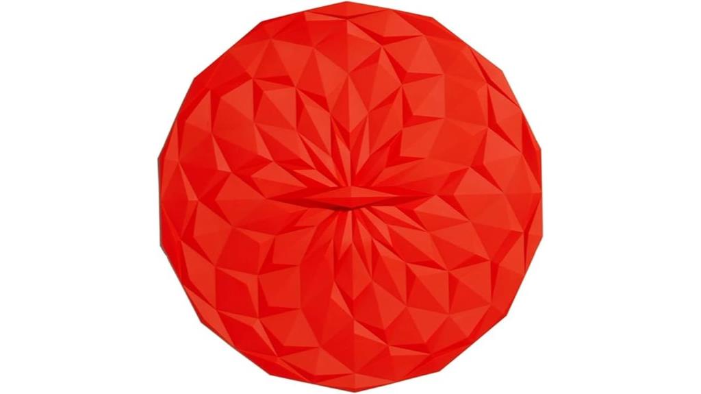 red silicone suction lids
