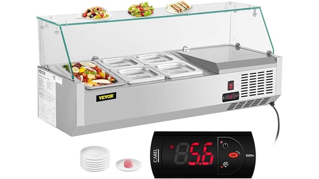 refrigerated salad bar setup