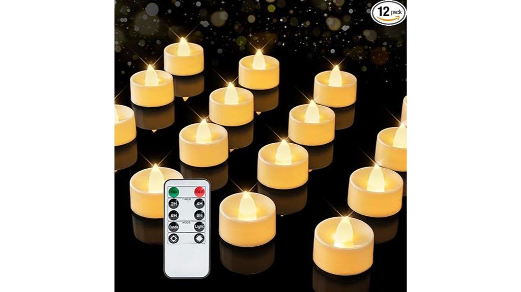 remote flameless tea lights
