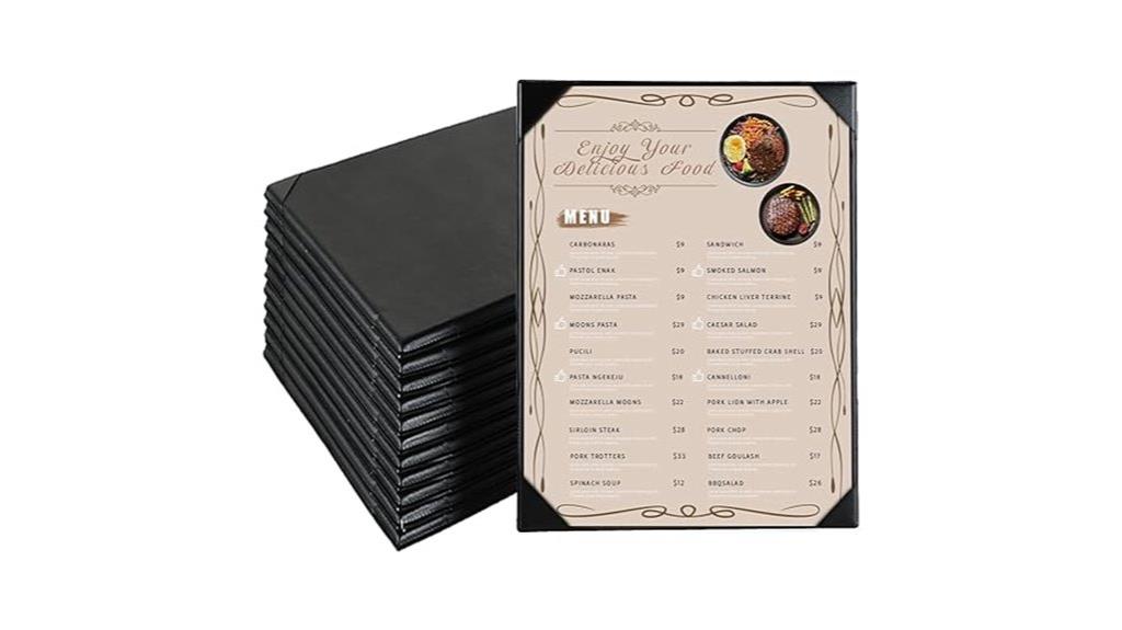 restaurant menu cover pack