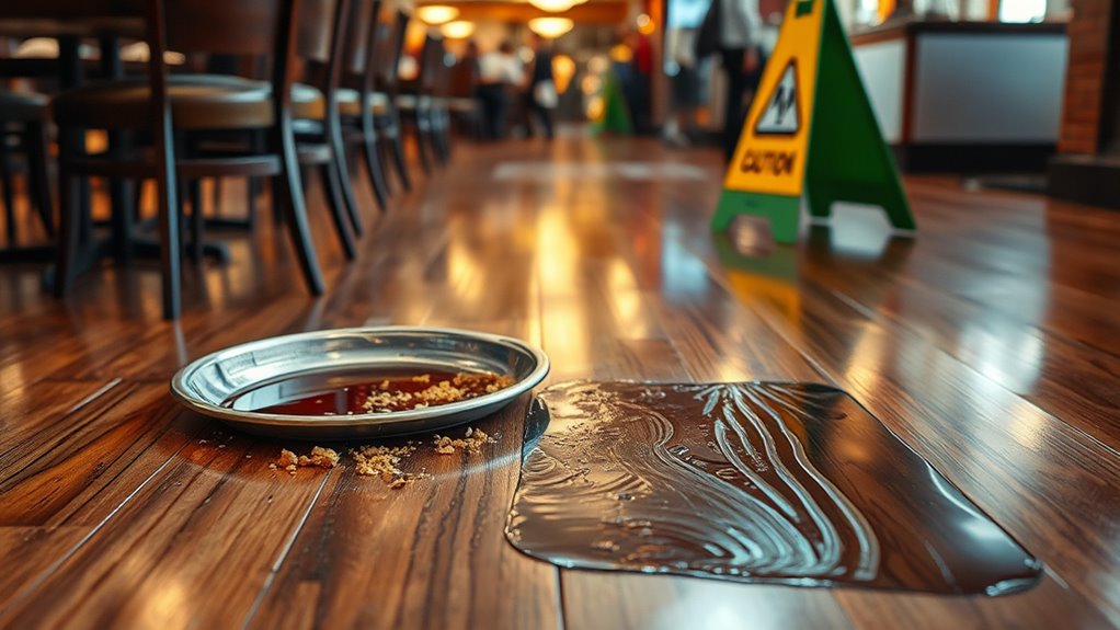 restaurant slip and fall hazards