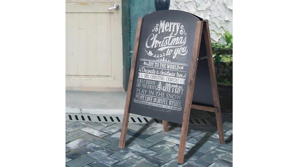 reuniong wooden chalkboard sign