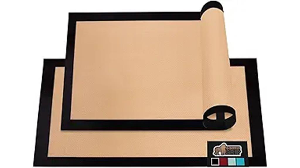 reusable silicone baking mats