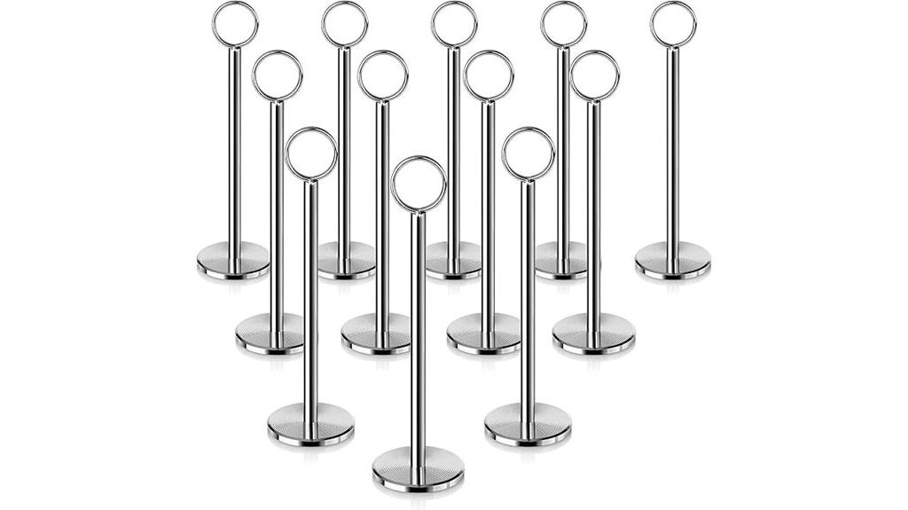 ring clip table number holder