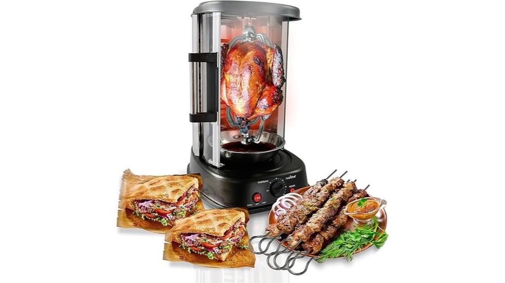 rotating oven with kebob